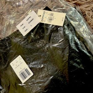 Leather look legging - never worn